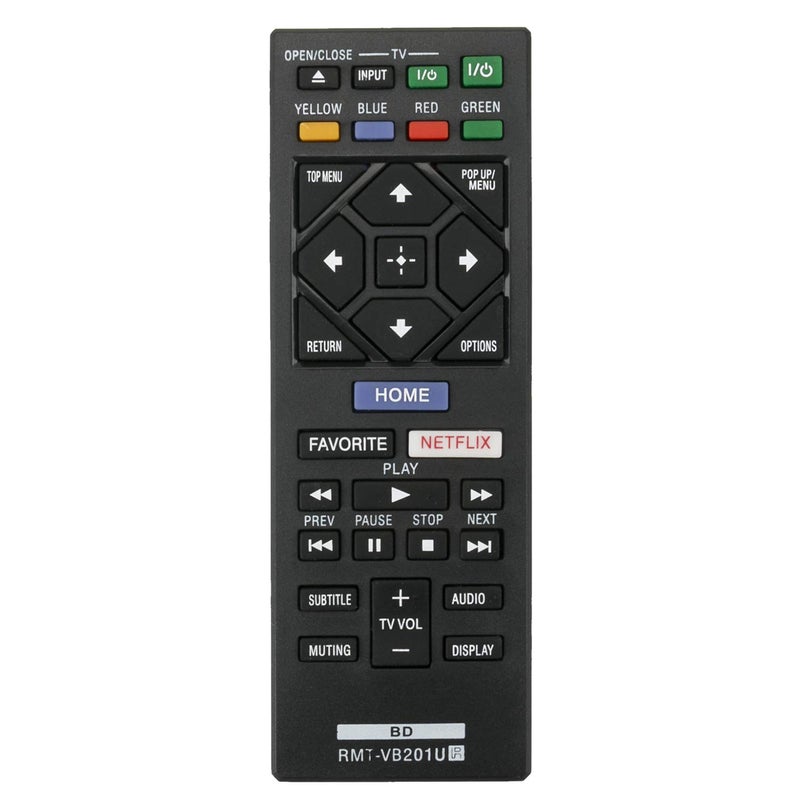 Beyution New RMT-VB201U Remote Control fit for Sony Blu-ray Discâ„¢ /DVD Player BD-BX370 BDP-3700 BDP-BX370 BDP-S1700 BDP-S1700ES BDP-S3700 BDP-S6700 UBP-X700 149312311 BDBX370 BDP3700 BDPBX370 (RMTVB201U) - Image 1